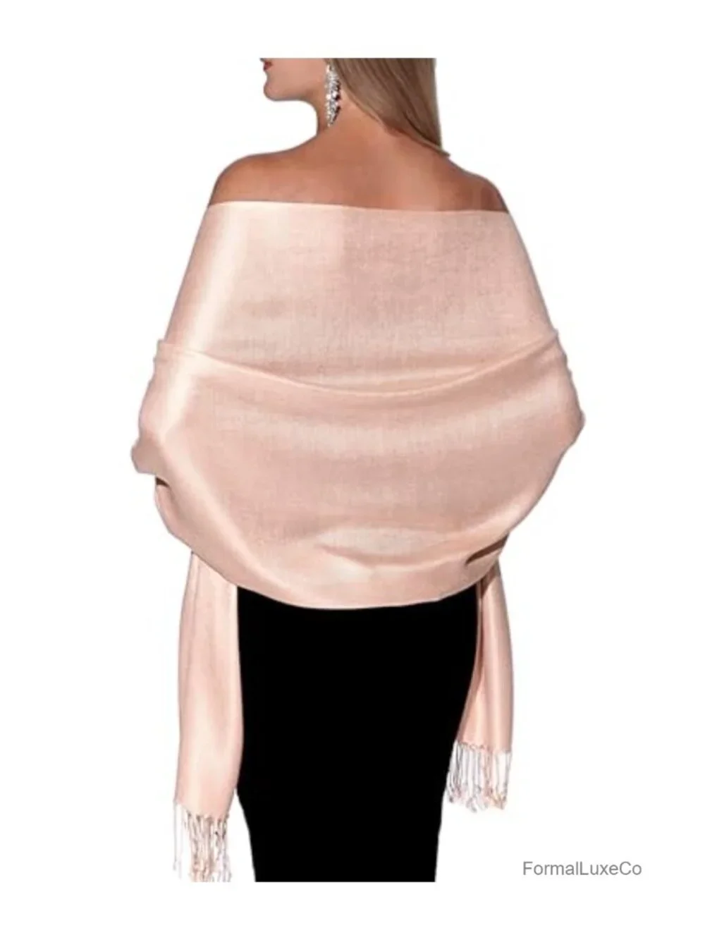 Large Soft Pashmina Shawl and Wrap for Evening Dresses Wedding